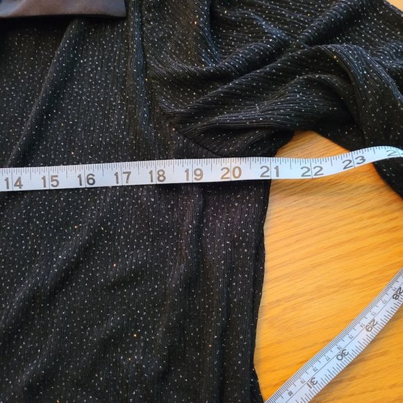 Sparkly Black Blazer with Attached Tank Top - Picture 4 of 7